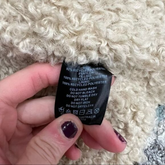 Unreal Fur Berkeley Puffer Jacket Womens corduroy olive green size XS - Picture 12 of 12